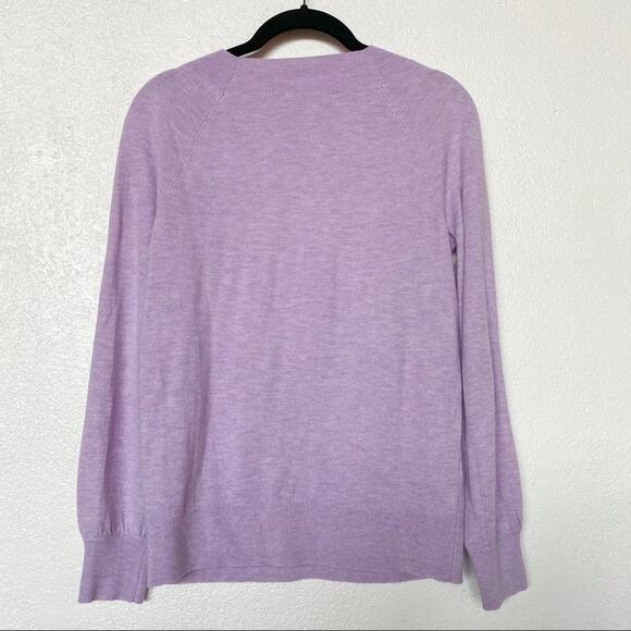 LOFT Ribbed Neck Lavender Pullover Sweater Size XS - Picture 7 of 7